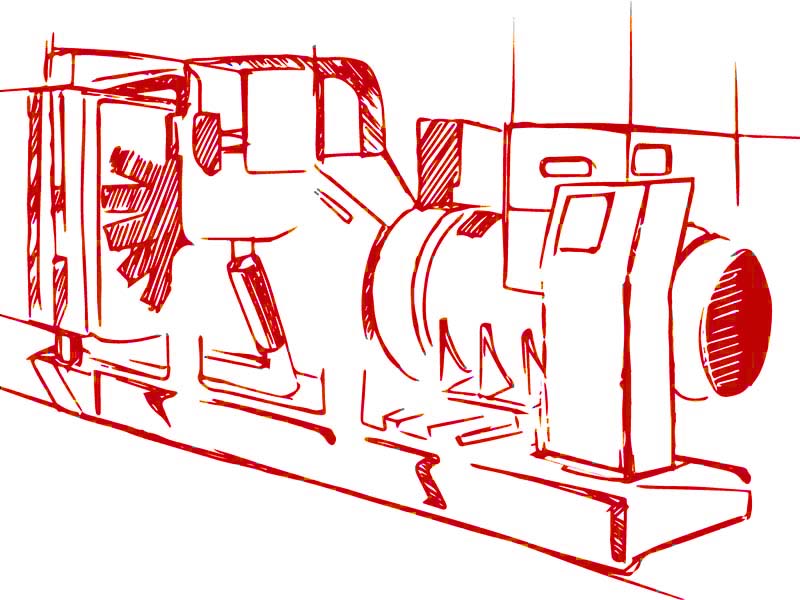 Высоковольтный дизельный генератор АД1600-Т10500-1Р (Baudouin)